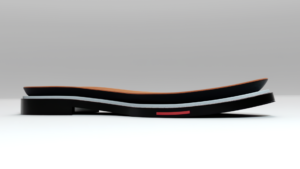 Fliteless man's shoe sole, featuring a durable and comfortable design.