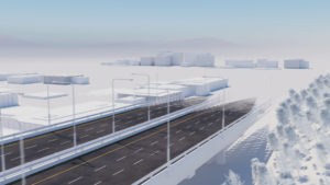 Subway made with 3D animation
